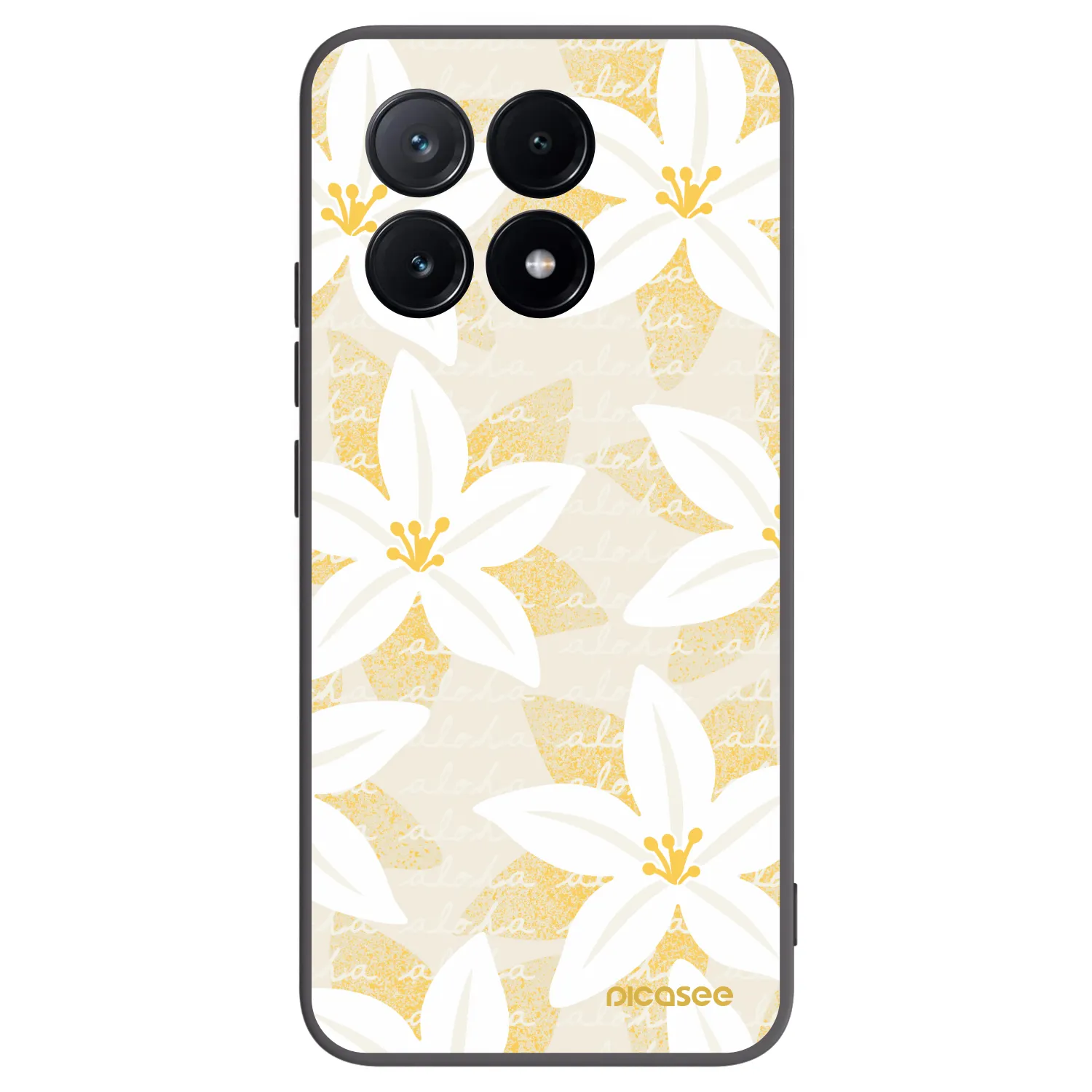 Picasee silikonowe czarne etui na Xiaomi Poco X6 Pro - Island Leave