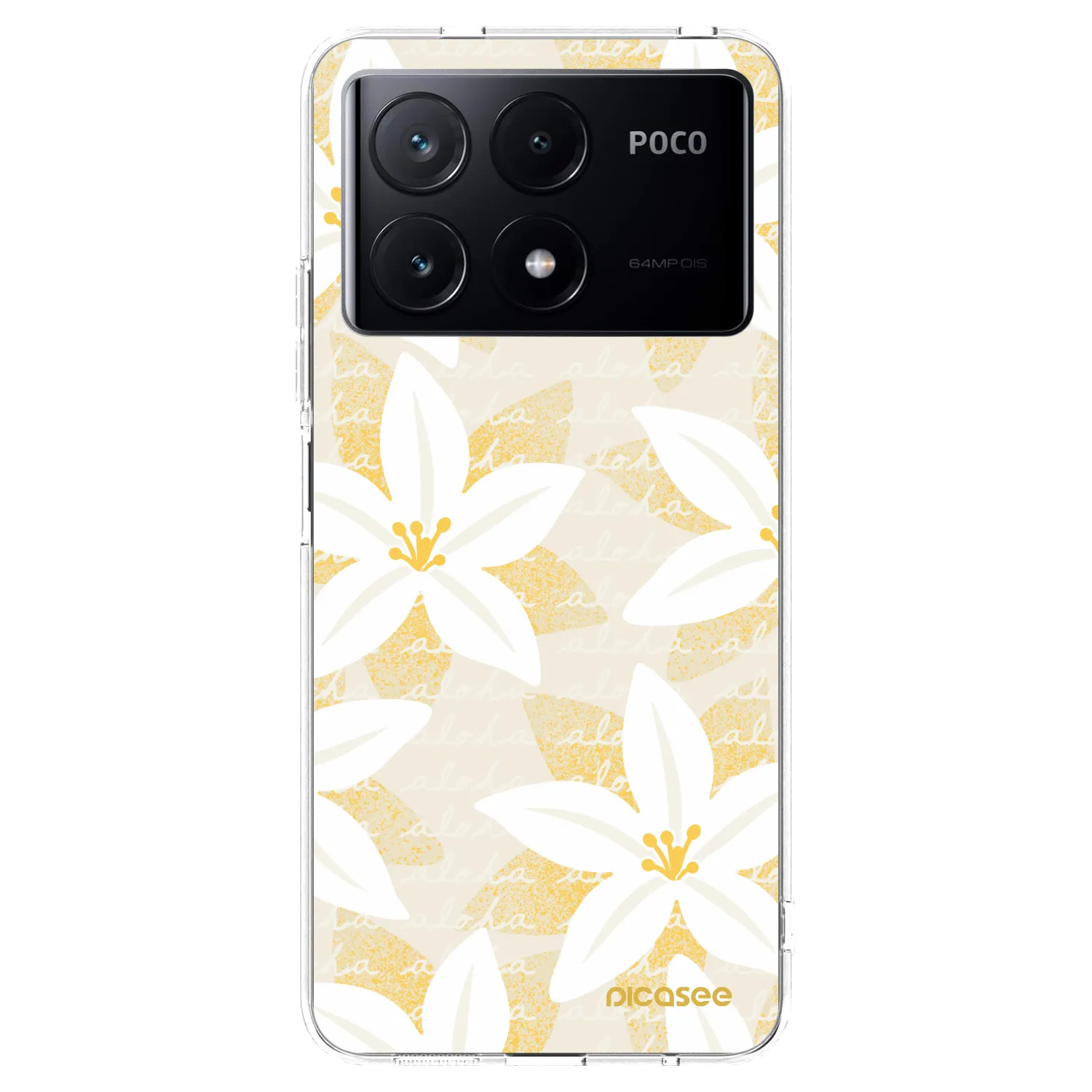 Picasee silikonowe przeźroczyste etui na Xiaomi Poco X6 Pro - Island Leave