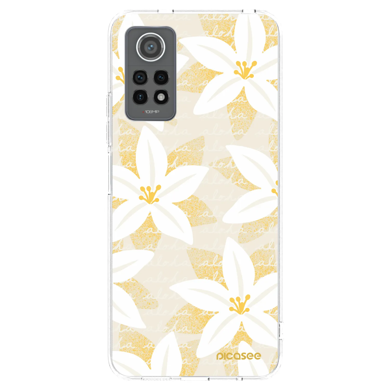 Picasee silikonowe przeźroczyste etui na Xiaomi Redmi Note 12 Pro 4G - Island Leave