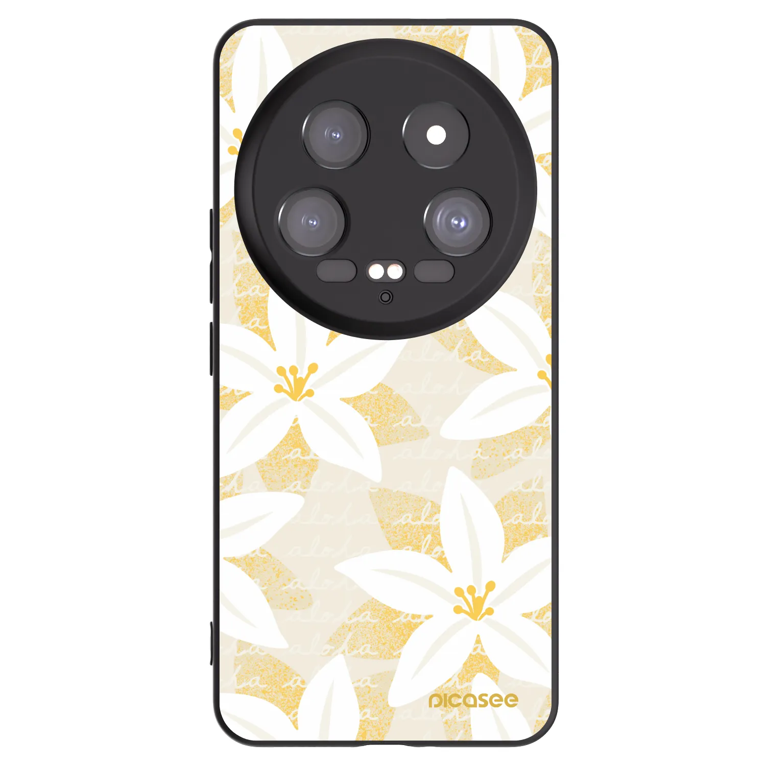 Picasee silikonowe czarne etui na Xiaomi 14 Ultra - Island Leave