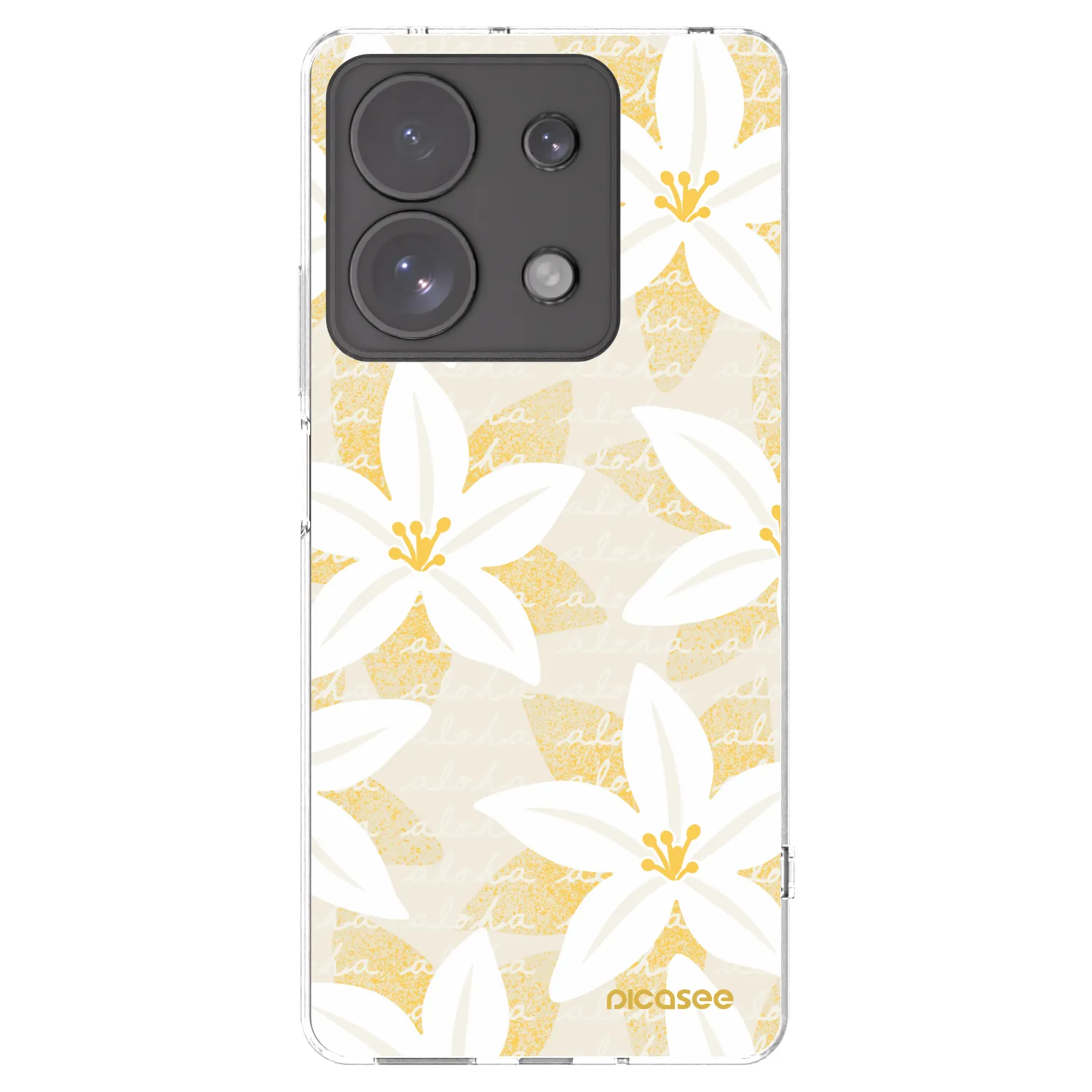 Picasee silikonowe przeźroczyste etui na Xiaomi Redmi Note 13 Pro 4G - Island Leave