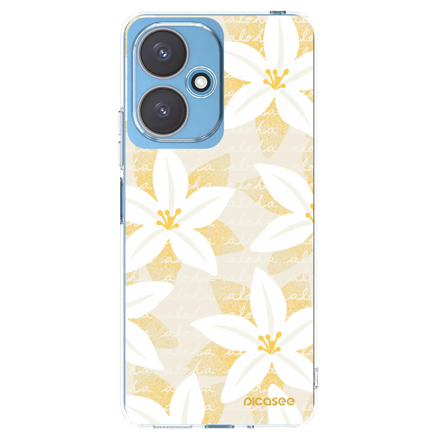 Picasee silikonowe przeźroczyste etui na Xiaomi Redmi 13C 5G - Island Leave