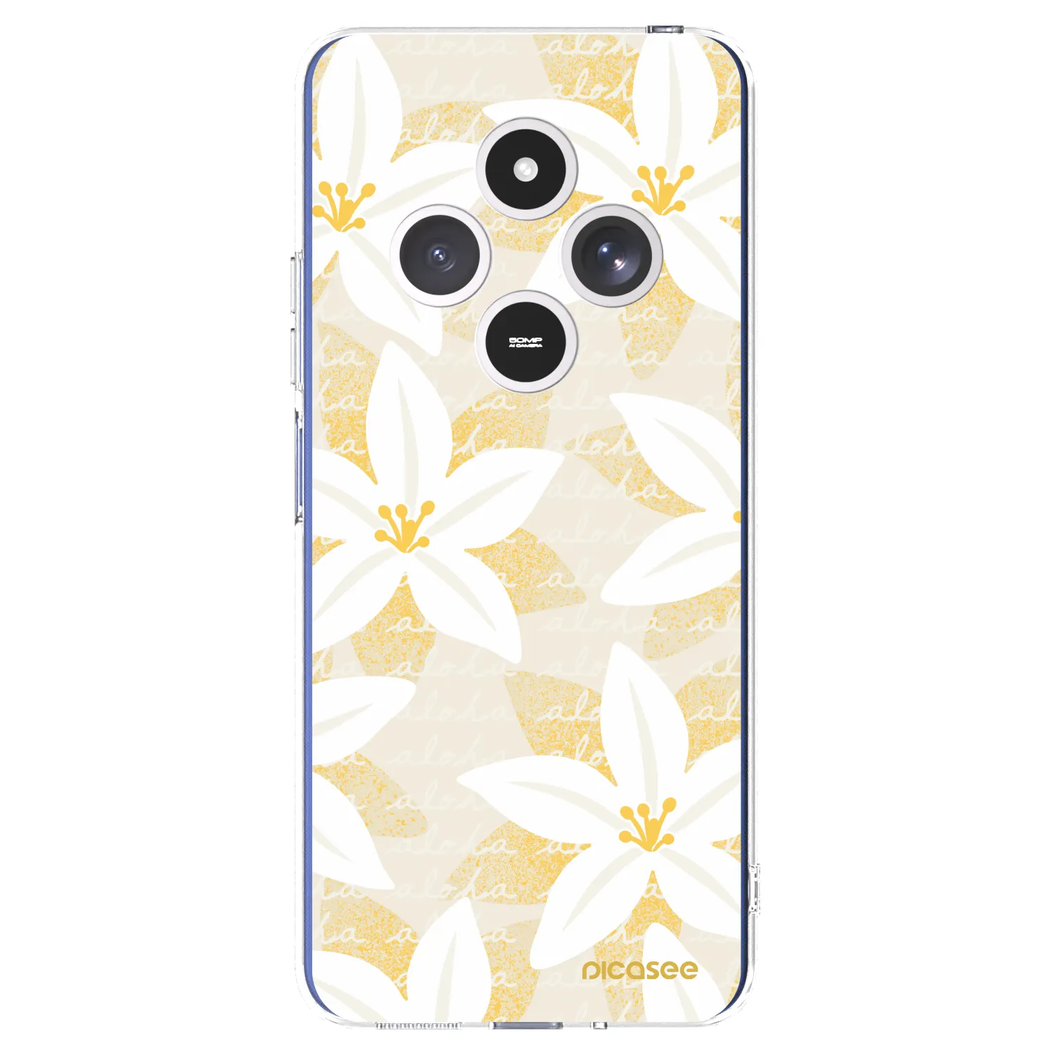 Picasee silikonowe przeźroczyste etui na Xiaomi Redmi 14C - Island Leave