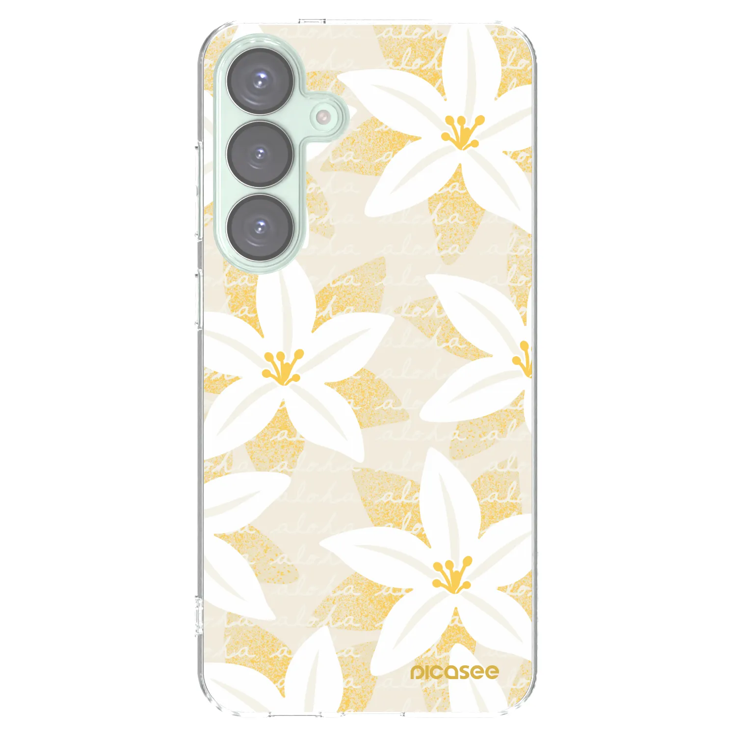 Picasee silikonowe przeźroczyste etui na Samsung Galaxy S25+ 5G - Island Leave