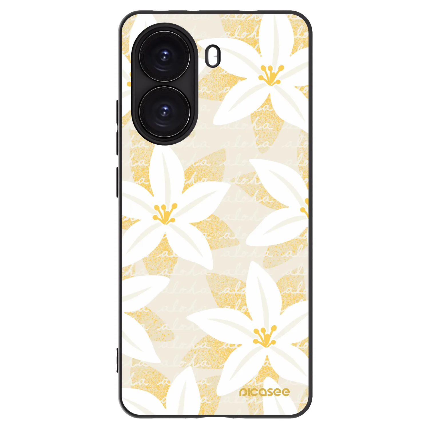 Picasee silikonowe czarne etui na Xiaomi Poco X7 Pro 5G - Island Leave