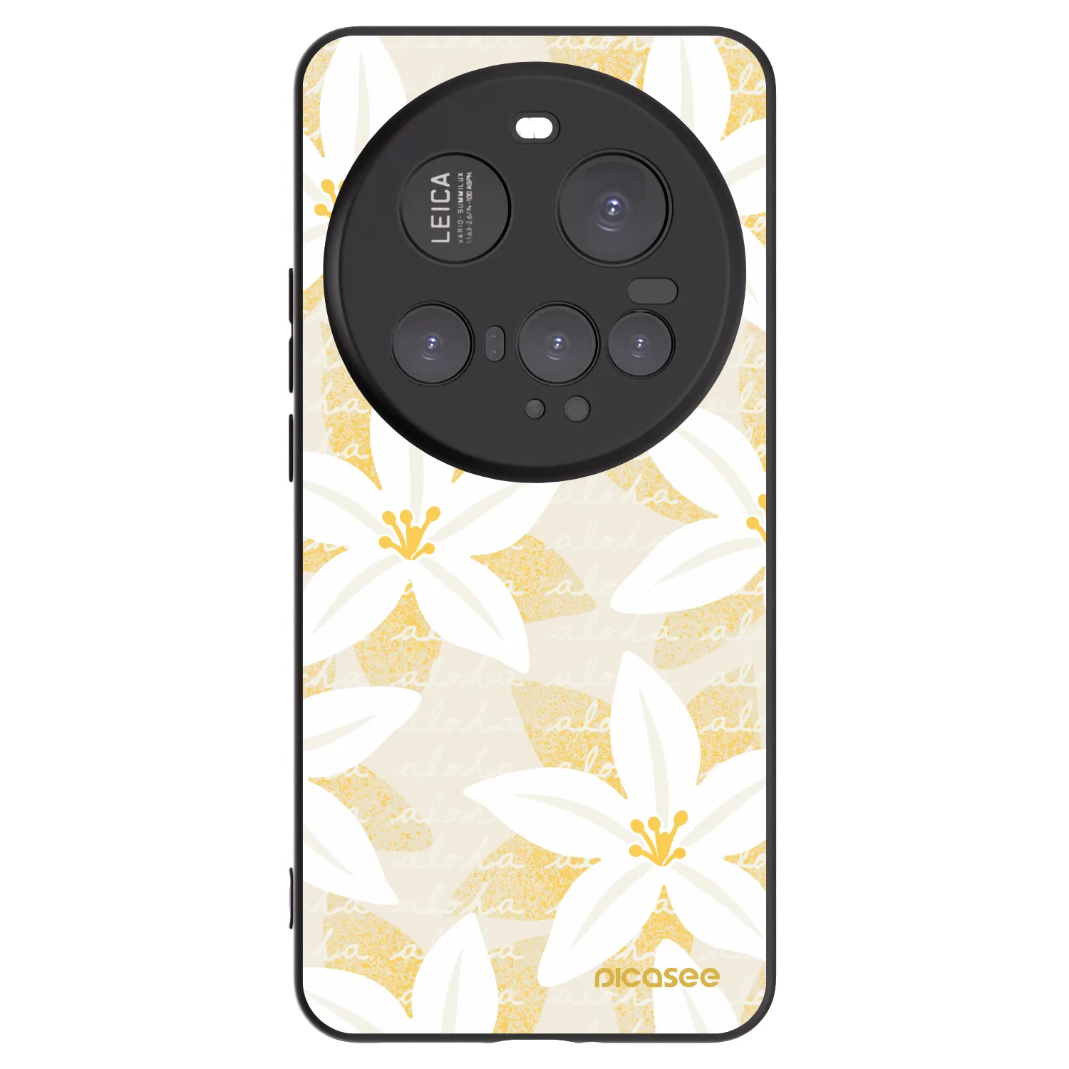 Picasee silikonowe czarne etui na Xiaomi 15 Ultra - Island Leave