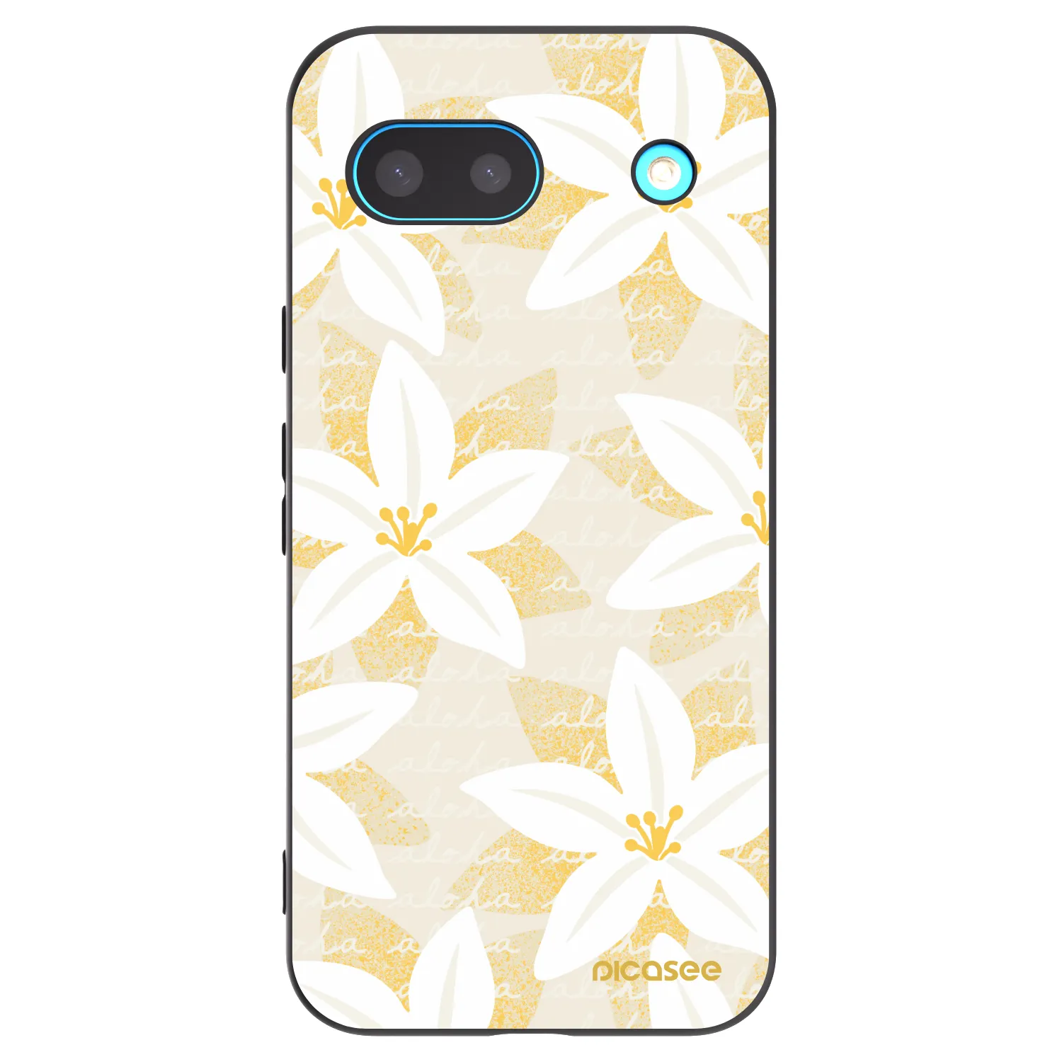 Picasee silikonowe czarne etui na Google Pixel 8 - Island Leave