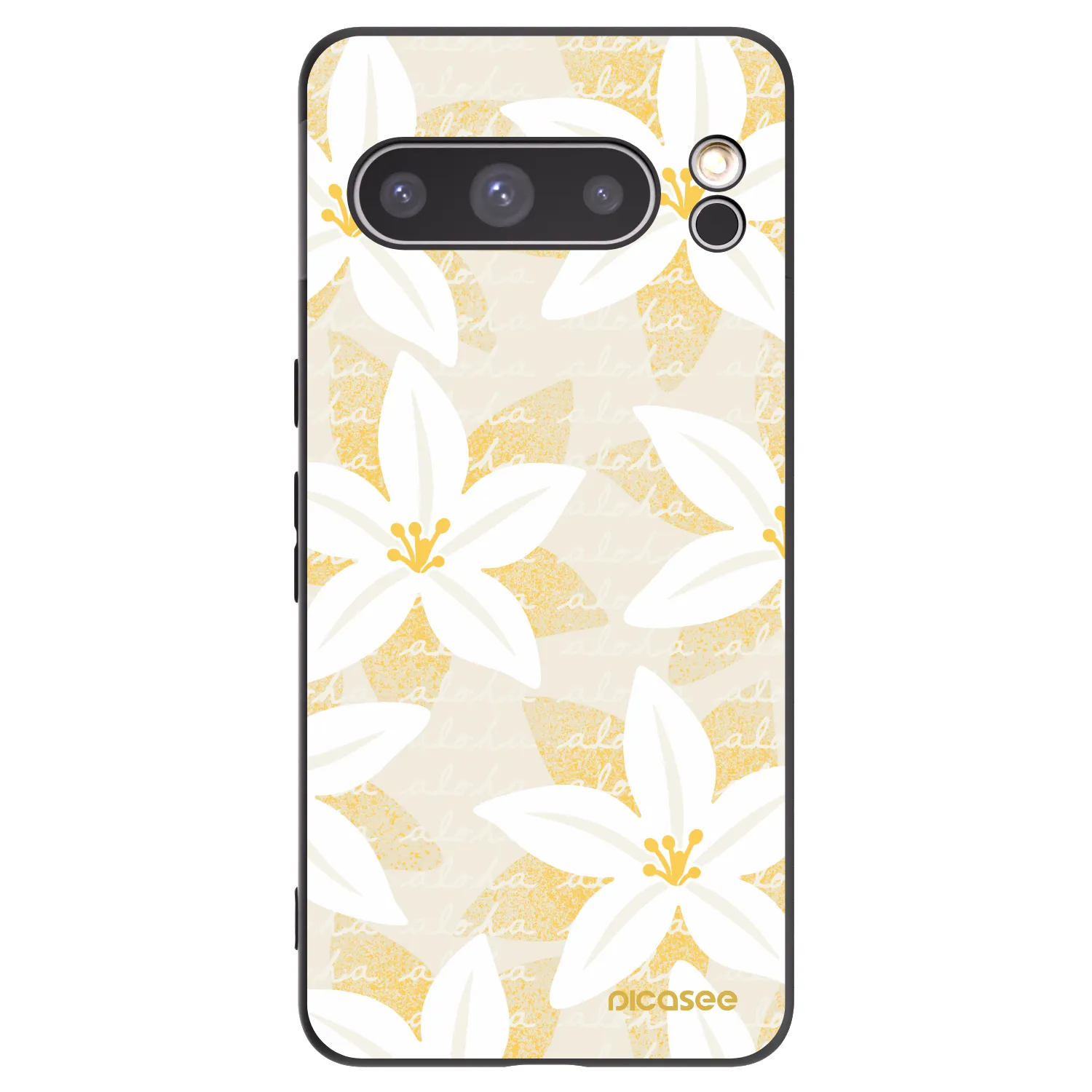 Picasee silikonowe czarne etui na Google Pixel 8 Pro - Island Leave