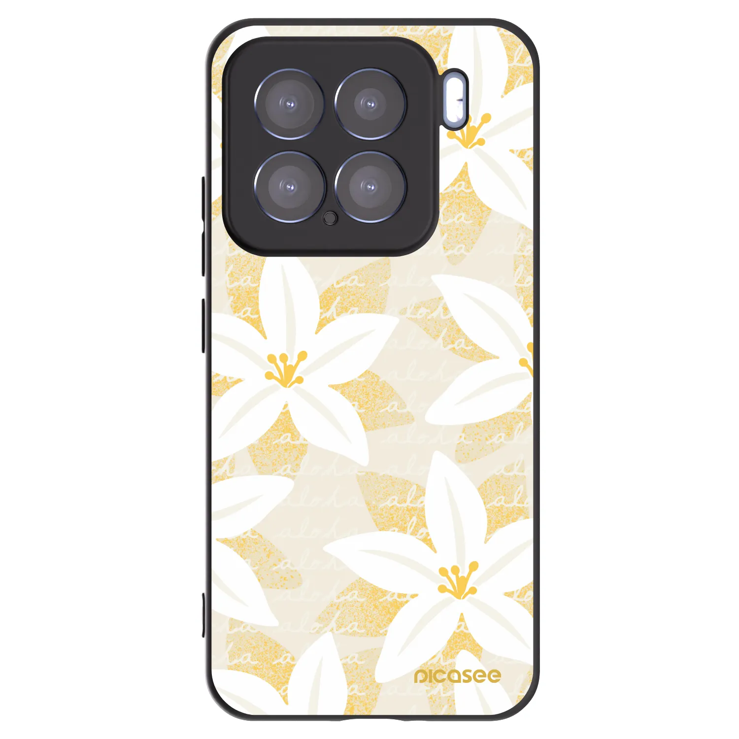 Picasee silikonowe czarne etui na Xiaomi 15 - Island Leave