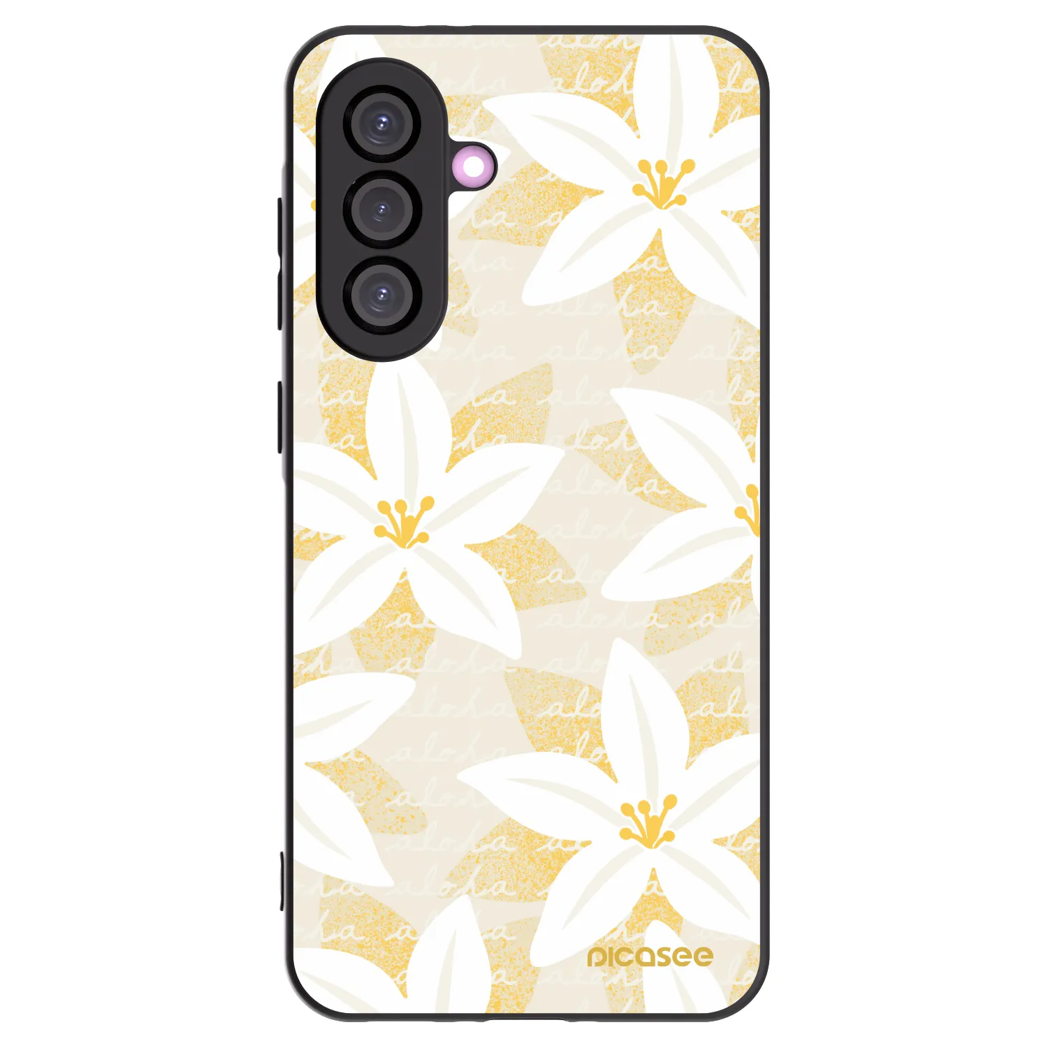 Picasee silikonowe czarne etui na Samsung Galaxy A56 5G A566B - Island Leave