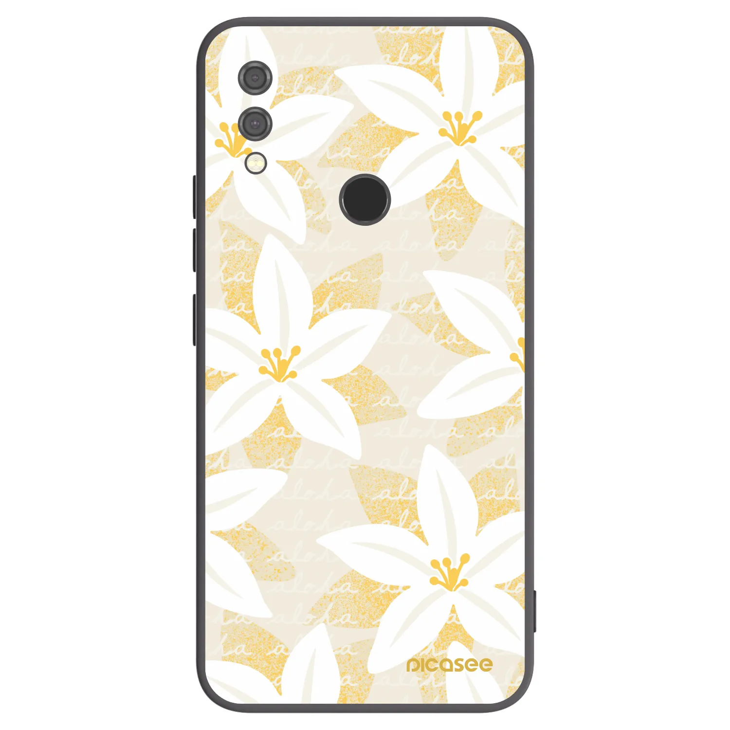 Picasee silikonowe czarne etui na Xiaomi Redmi Note 7 - Island Leave