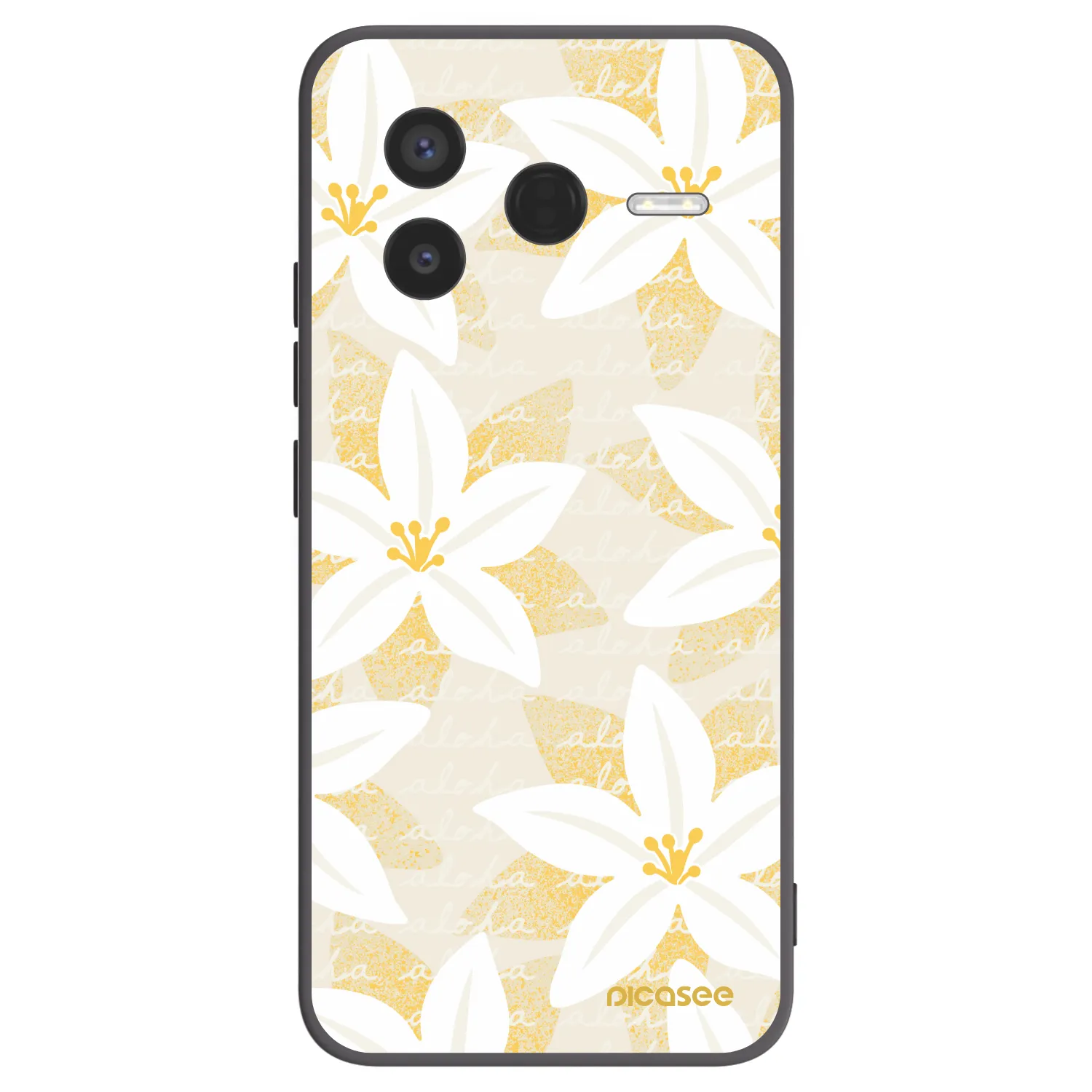 Picasee silikonowe czarne etui na Xiaomi Poco F7 Pro 5G - Island Leave