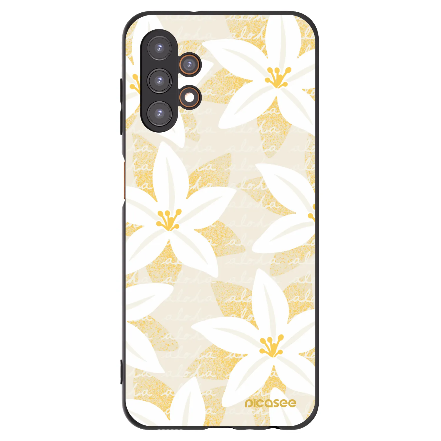 Picasee silikonowe czarne etui na Samsung Galaxy A13 5G - Island Leave
