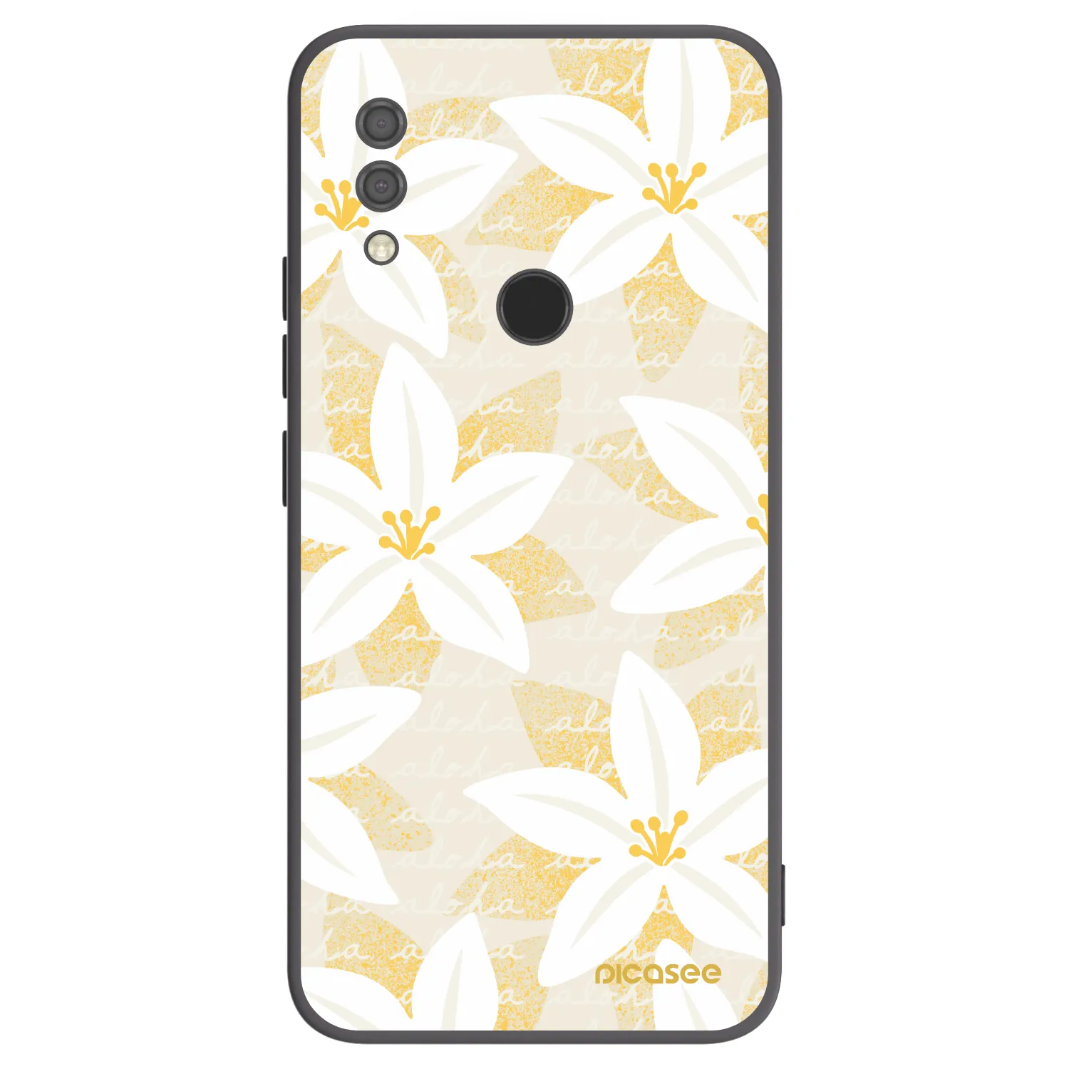 Picasee silikonowe czarne etui na Xiaomi Redmi 7 - Island Leave