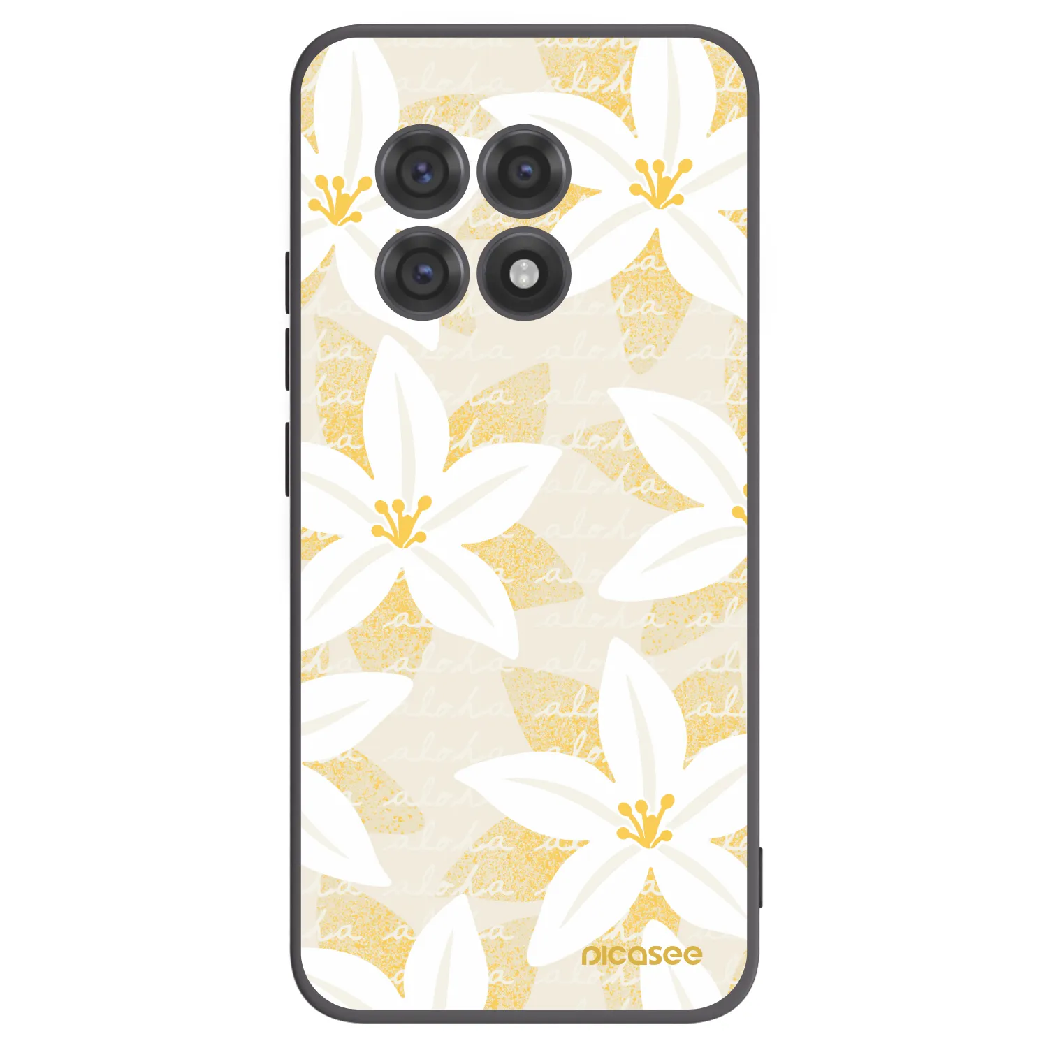 Picasee silikonowe czarne etui na OnePlus 13R 5G - Island Leave