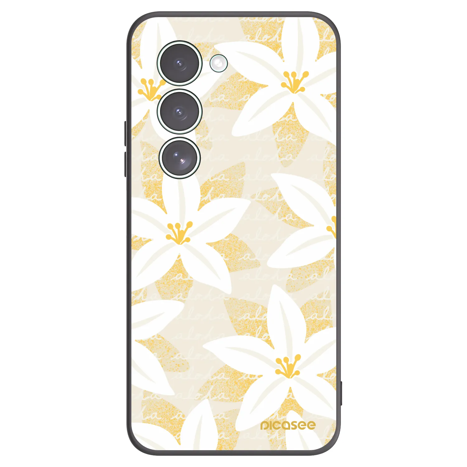 Picasee silikonowe czarne etui na Xiaomi Redmi 15 5G - Island Leave
