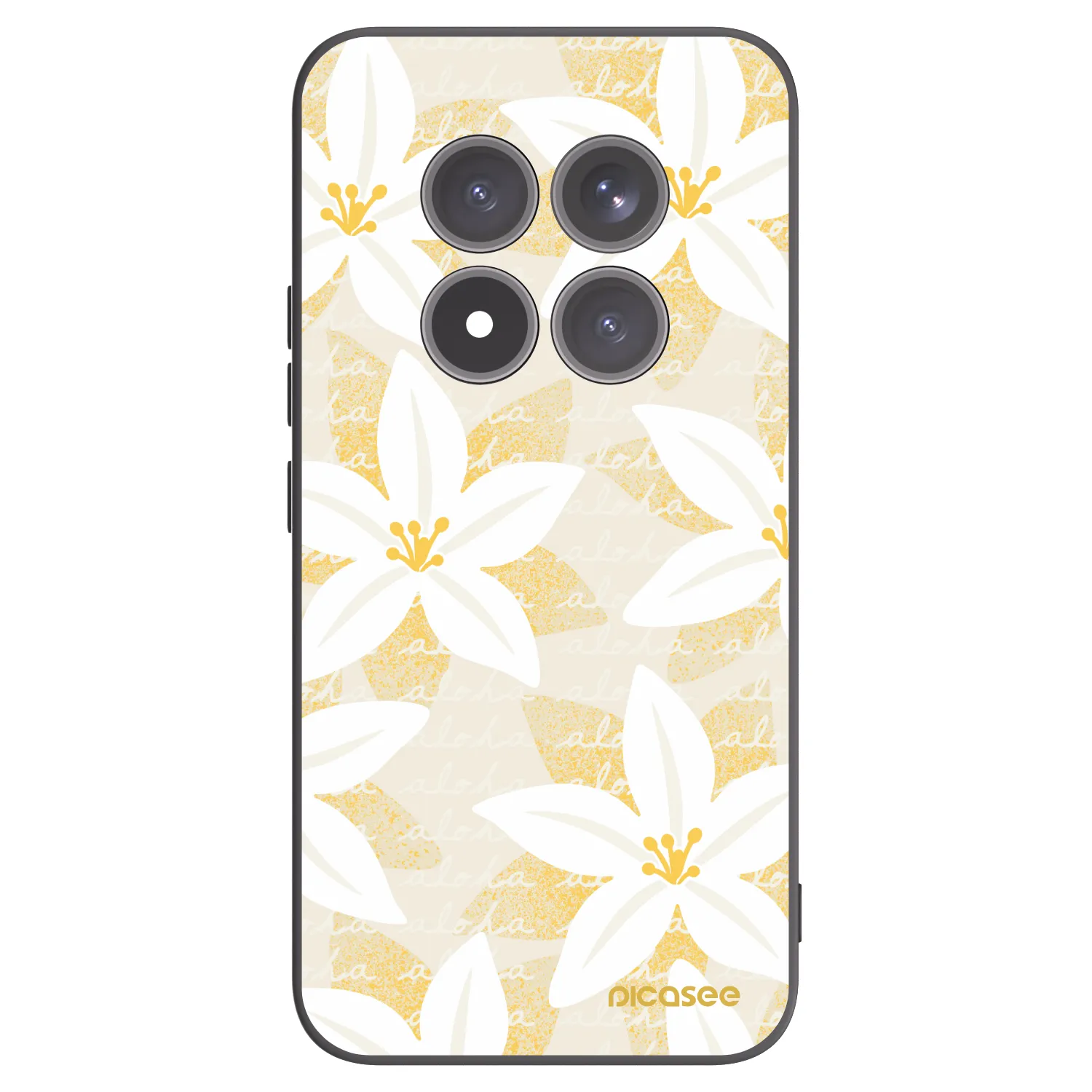 Picasee silikonowe czarne etui na Xiaomi Redmi Note 15 Pro+ - Island Leave