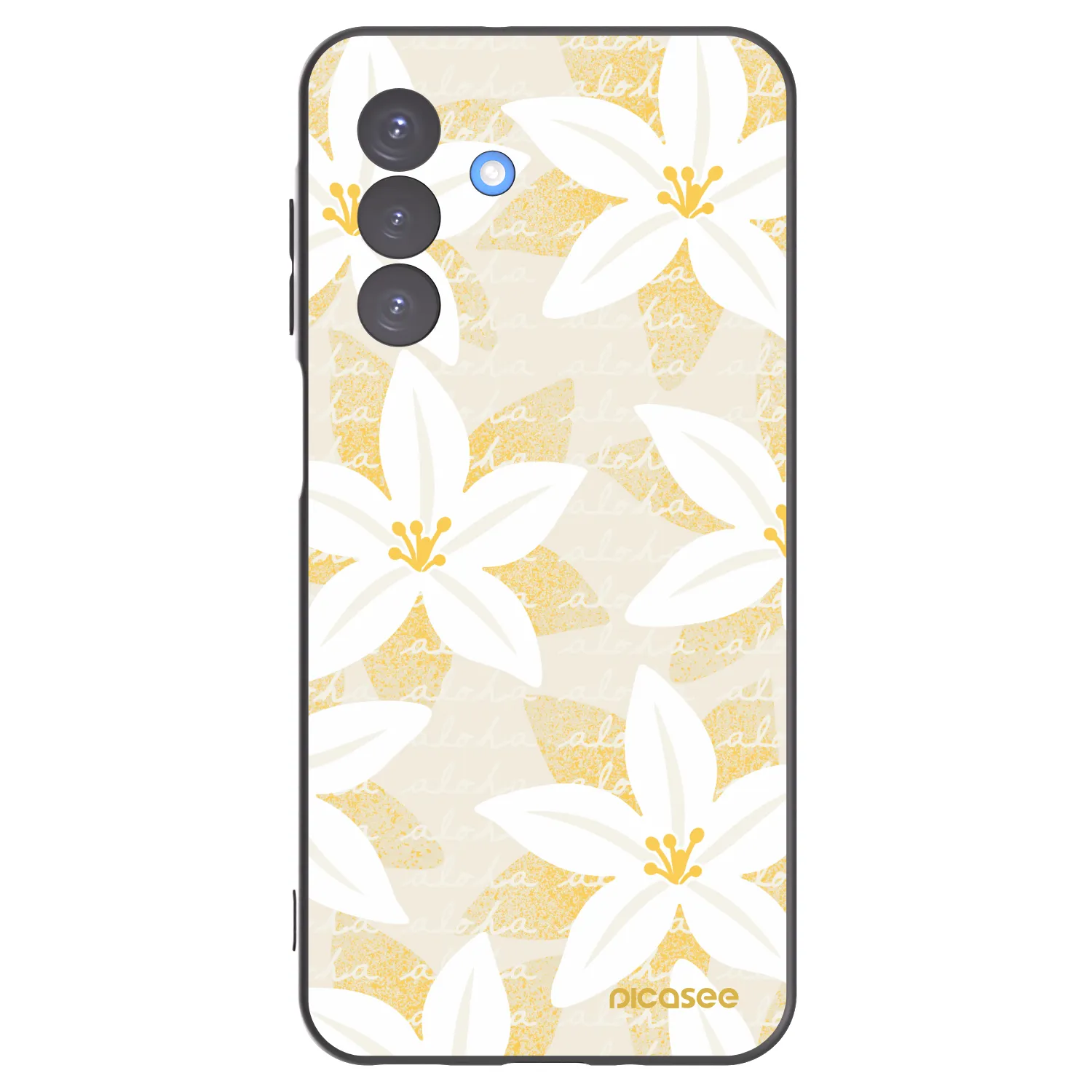 Picasee silikonowe czarne etui na Samsung Galaxy A17 5G - Island Leave