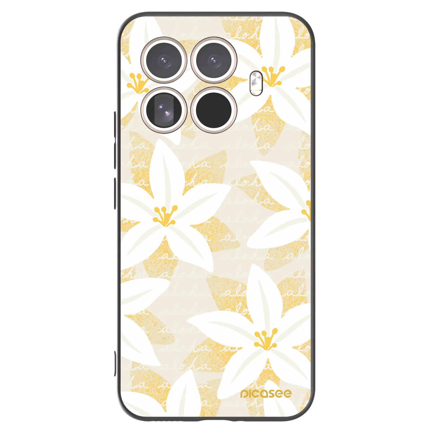 Picasee silikonowe czarne etui na Xiaomi 15T Pro - Island Leave