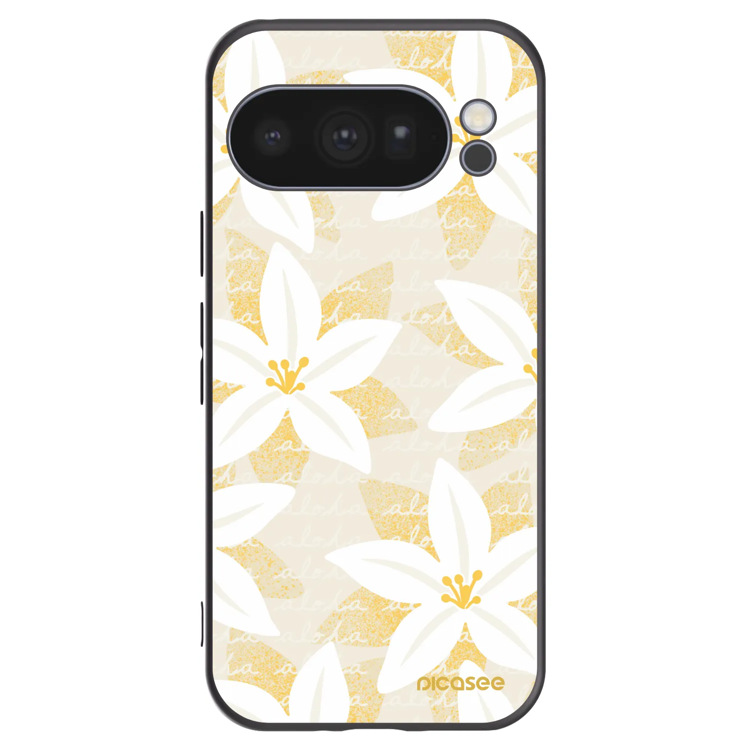 Picasee silikonowe czarne etui na Google Pixel 10 Pro - Island Leave