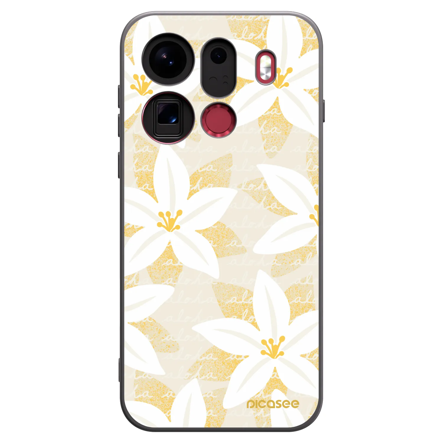 Picasee silikonowe czarne etui na OPPO Find X9 Pro - Island Leave