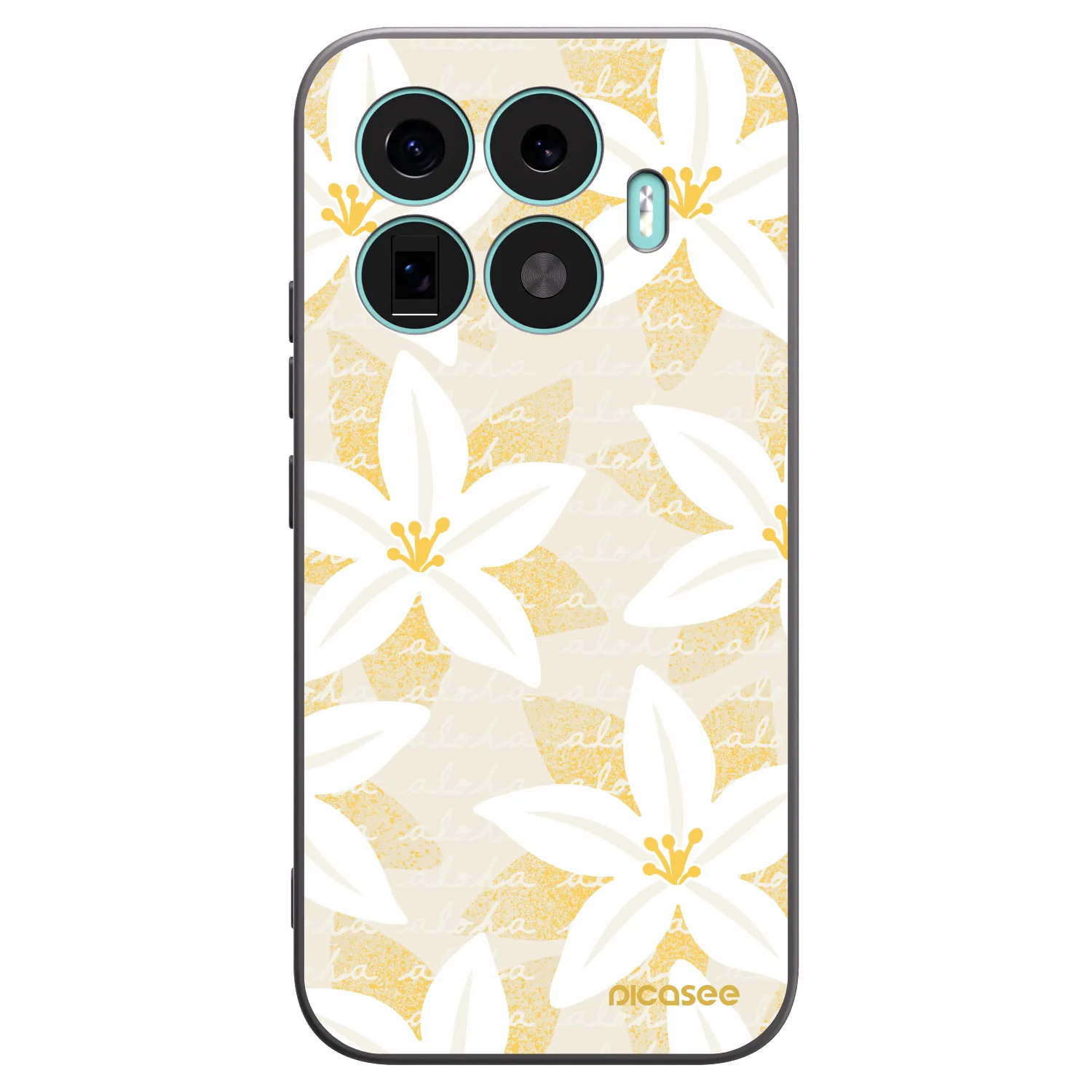 Picasee silikonowe czarne etui na Xiaomi 17T - Island Leave