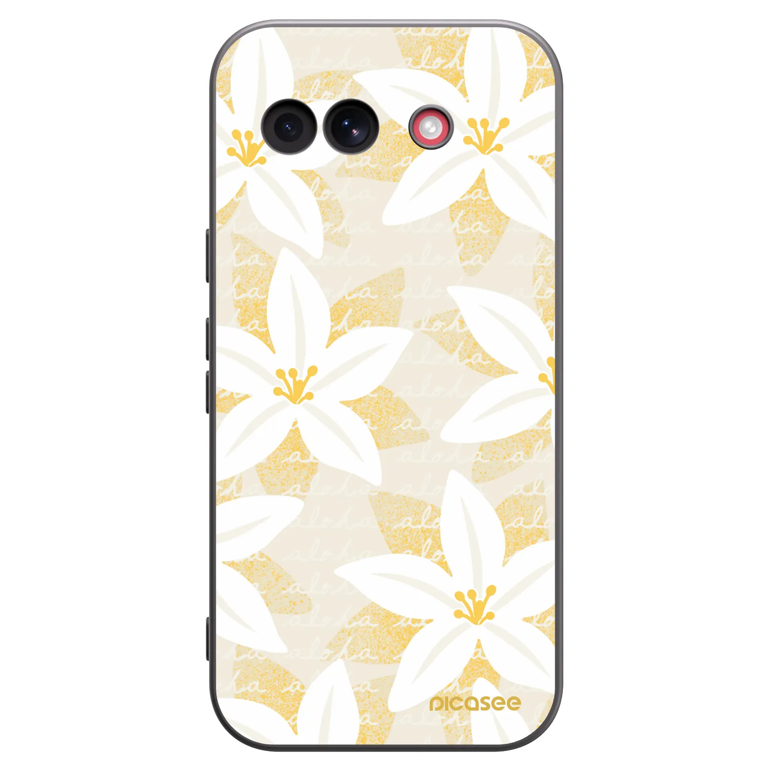 Picasee silikonowe czarne etui na Google Pixel 10a - Island Leave