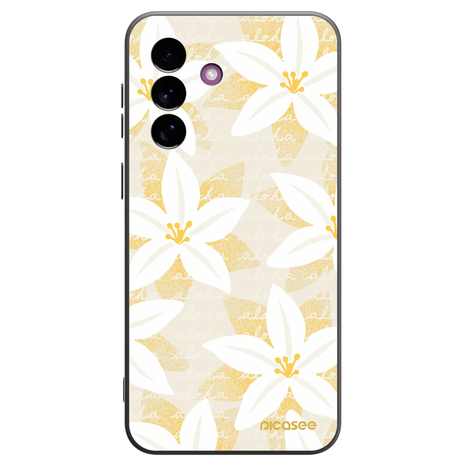 Picasee silikonowe czarne etui na Samsung Galaxy A37 - Island Leave