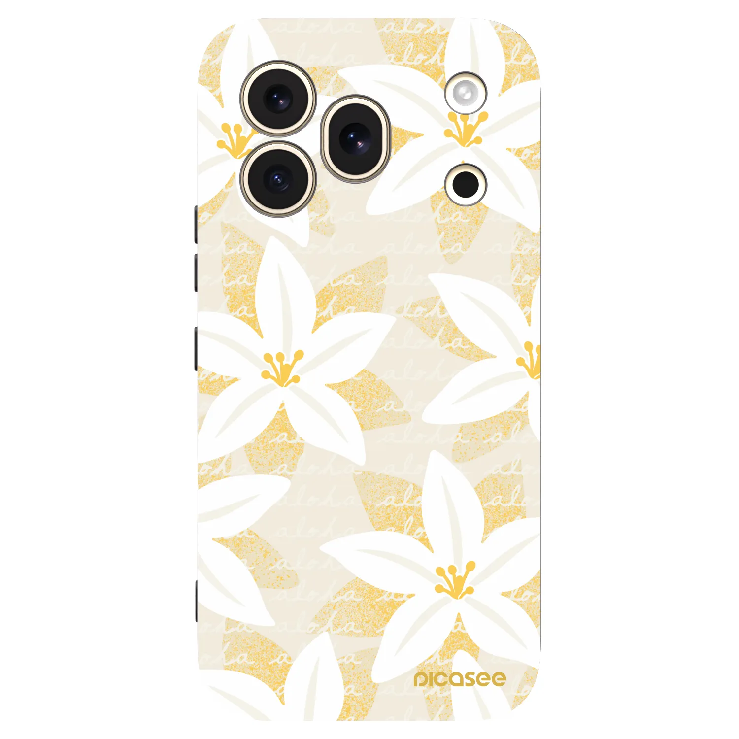 Picasee silikonowe czarne etui na Honor 600 Pro - Island Leave