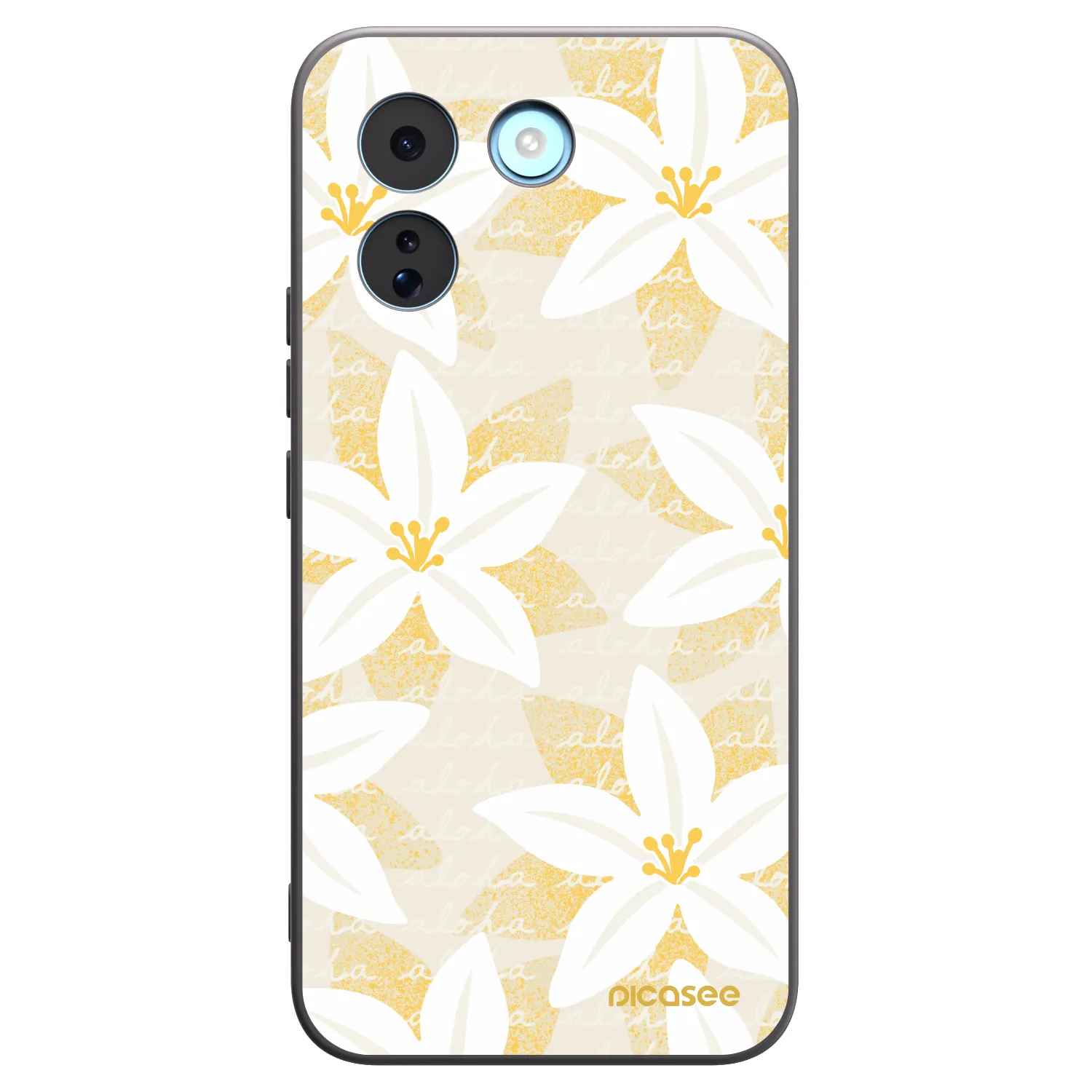 Picasee silikonowe czarne etui na Xiaomi Redmi Note 17 Pro MAX 5G - Island Leave