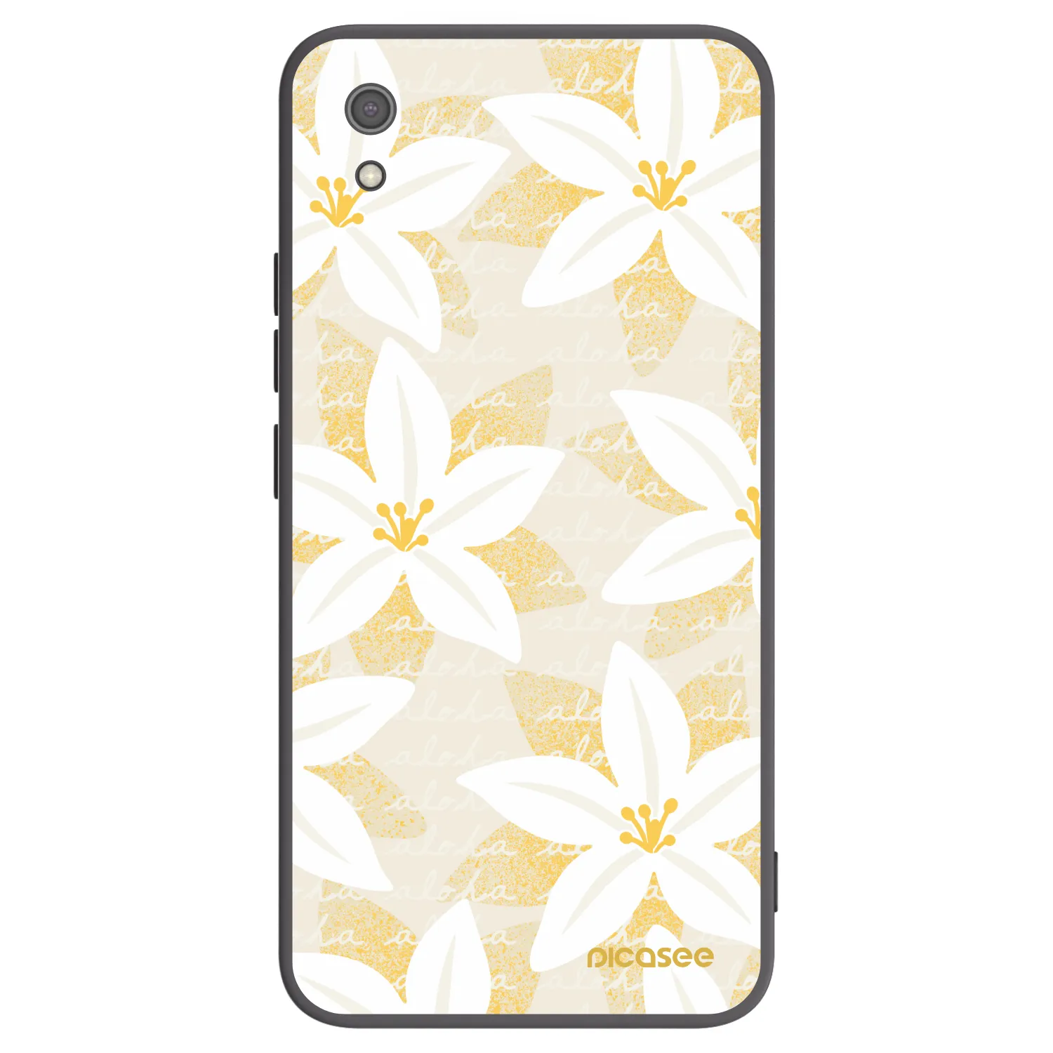 Picasee silikonowe czarne etui na Xiaomi Redmi 7A - Island Leave
