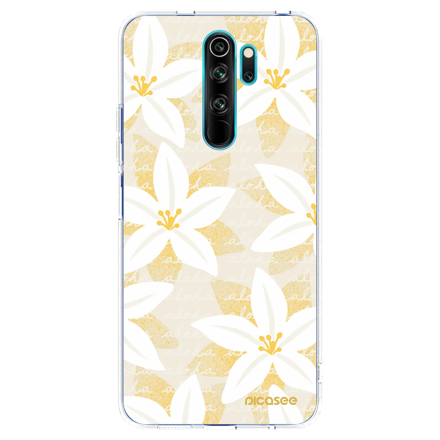 Picasee silikonowe przeźroczyste etui na Xiaomi Redmi Note 8 Pro - Island Leave