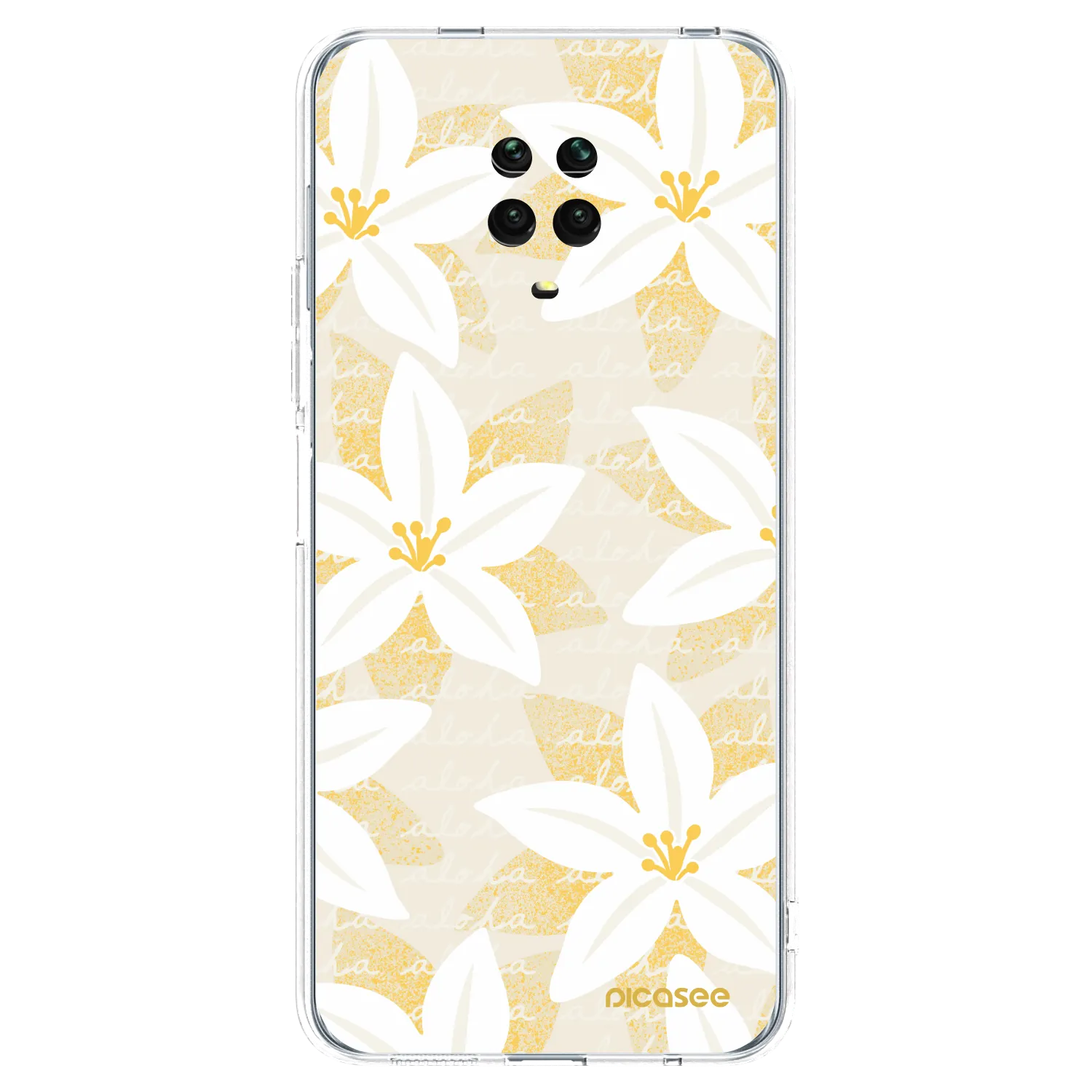 Picasee silikonowe przeźroczyste etui na Xiaomi Redmi Note 9S - Island Leave