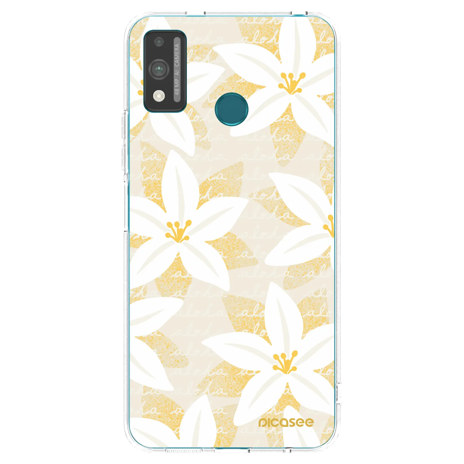Picasee silikonowe przeźroczyste etui na Honor 9X Lite - Island Leave