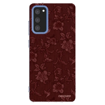 Picasee silikonowe przeźroczyste etui na Samsung Galaxy S20 FE - Red Elegance