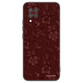 Picasee silikonowe czarne etui na Samsung Galaxy A42 A426B - Red Elegance