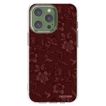 Picasee silikonowe przeźroczyste etui na Apple iPhone 13 Pro - Red Elegance