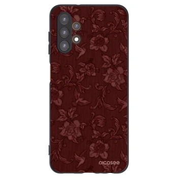 Picasee silikonowe czarne etui na Samsung Galaxy A13 4G A135 - Red Elegance