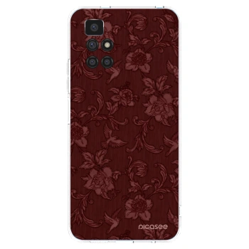 Picasee silikonowe przeźroczyste etui na Xiaomi Redmi 10 (2022) - Red Elegance