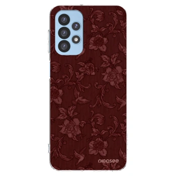 Picasee silikonowe przeźroczyste etui na Samsung Galaxy A23 A235F 4G - Red Elegance