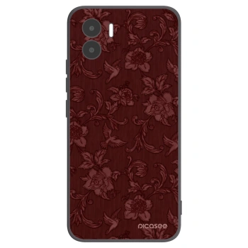 Picasee silikonowe czarne etui na Xiaomi Redmi A1 - Red Elegance