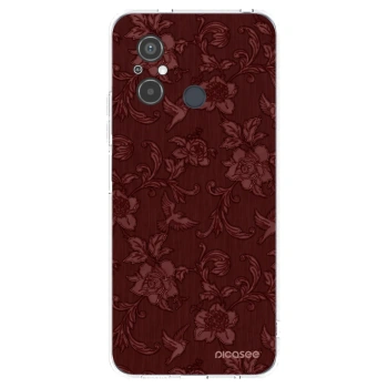 Picasee silikonowe przeźroczyste etui na Xiaomi Redmi 12C - Red Elegance