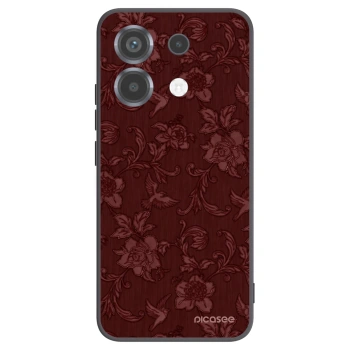 Picasee silikonowe czarne etui na Xiaomi Poco X6 - Red Elegance