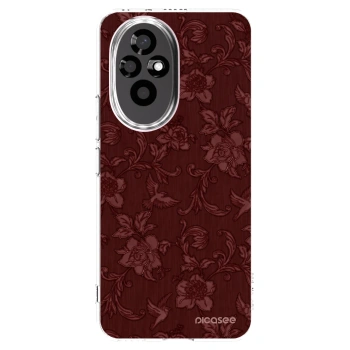 Picasee silikonowe przeźroczyste etui na Honor 200 5G - Red Elegance