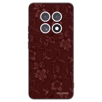 Picasee silikonowe czarne etui na Xiaomi Redmi Note 15 5G - Red Elegance