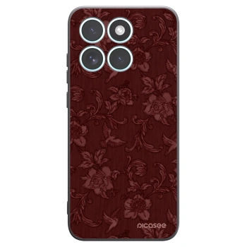 Picasee silikonowe czarne etui na Motorola Edge 70 Fusion - Red Elegance