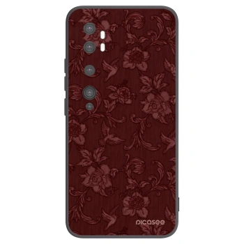 Picasee silikonowe czarne etui na Xiaomi Mi Note 10 (Pro) - Red Elegance