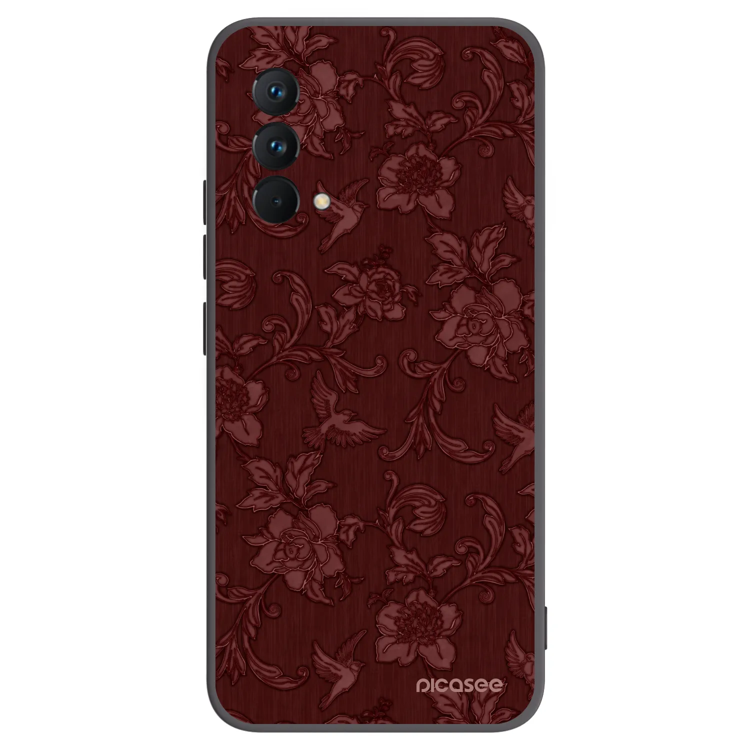 Picasee silikonowe czarne etui na Realme GT Master Edition 5G - Red Elegance