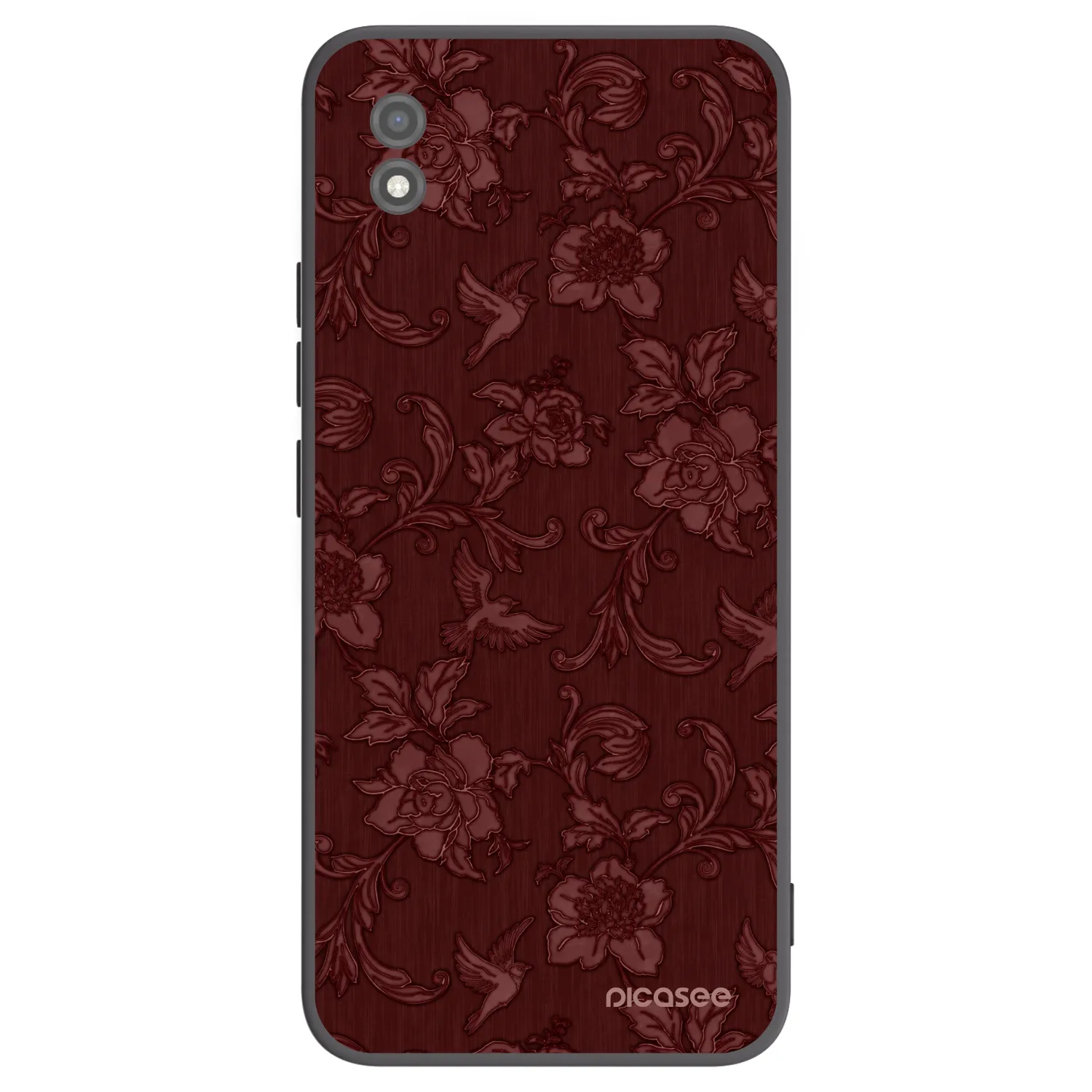 Picasee silikonowe czarne etui na Realme C11 (2021) - Red Elegance