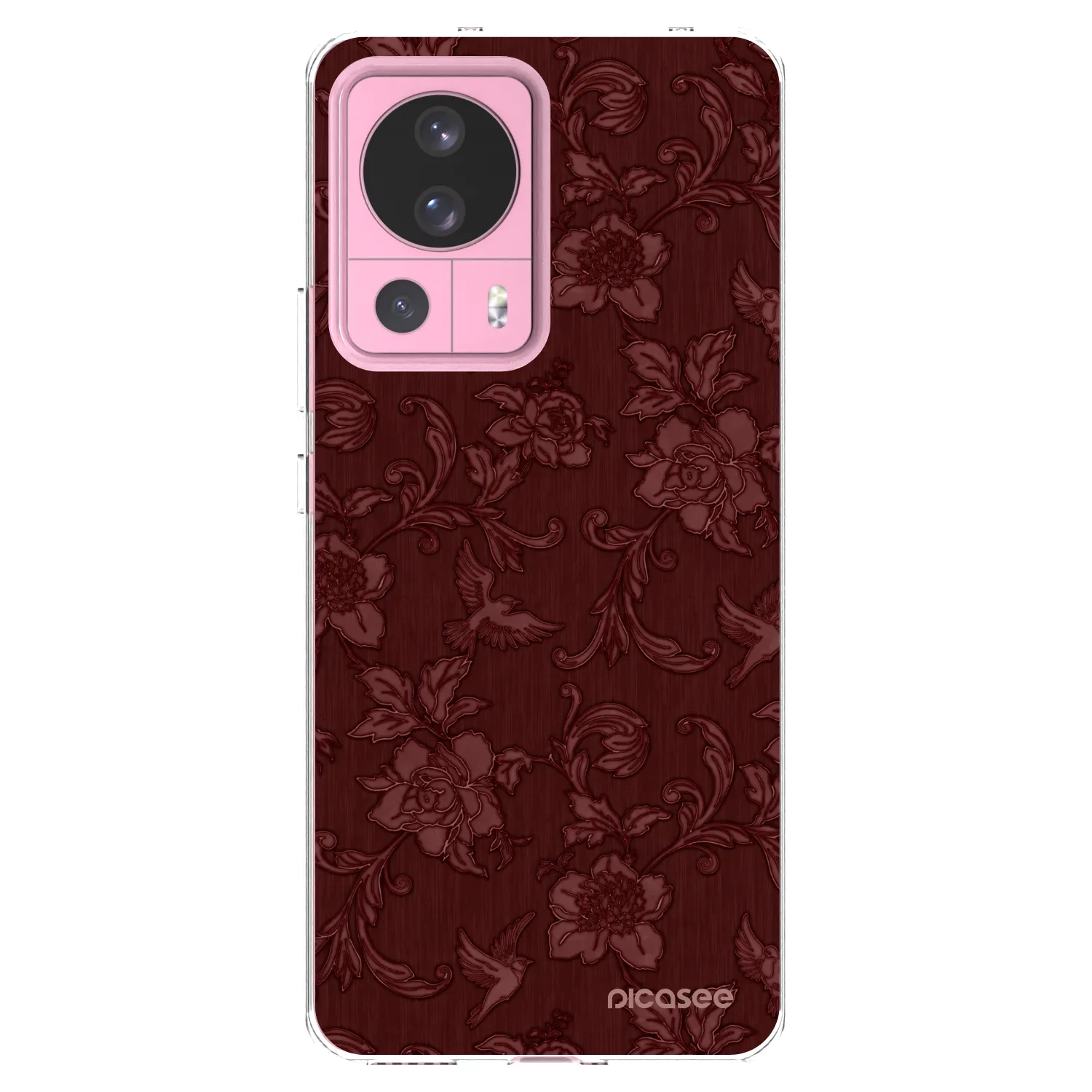 Picasee silikonowe przeźroczyste etui na Xiaomi 13 Lite - Red Elegance
